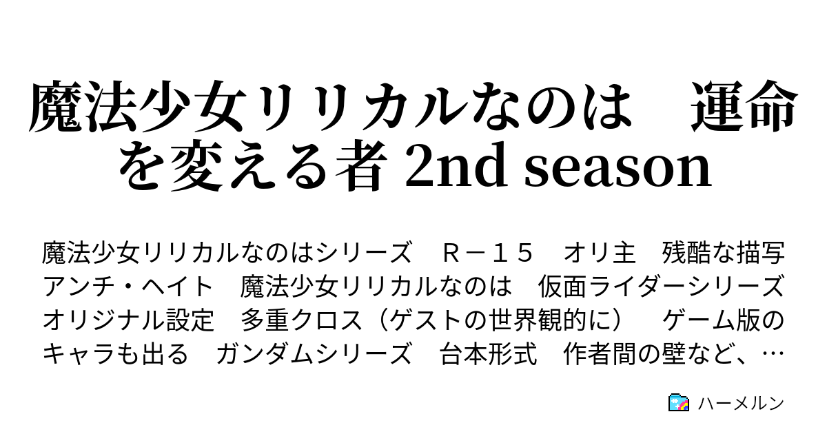 魔法少女リリカルなのは 運命を変える者 2nd Season ハーメルン