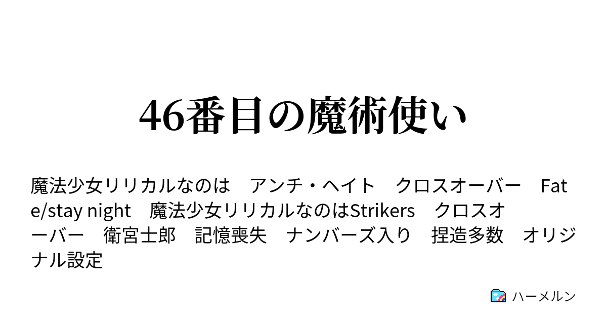 46番目の魔術使い ハーメルン
