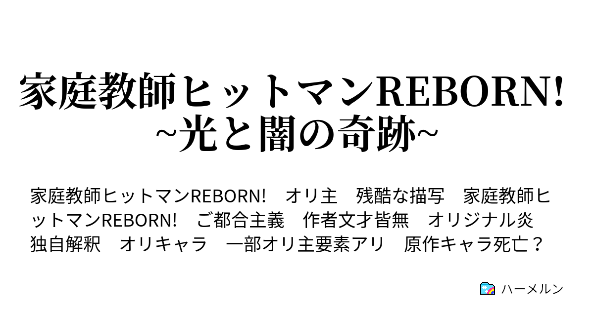 家庭教師ヒットマンreborn 光と闇の奇跡 白と黒の悪魔 電光vs死の人形遣い ハーメルン