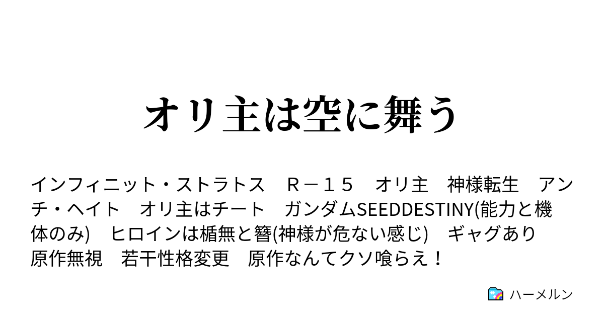 オリ主は空に舞う ハーメルン