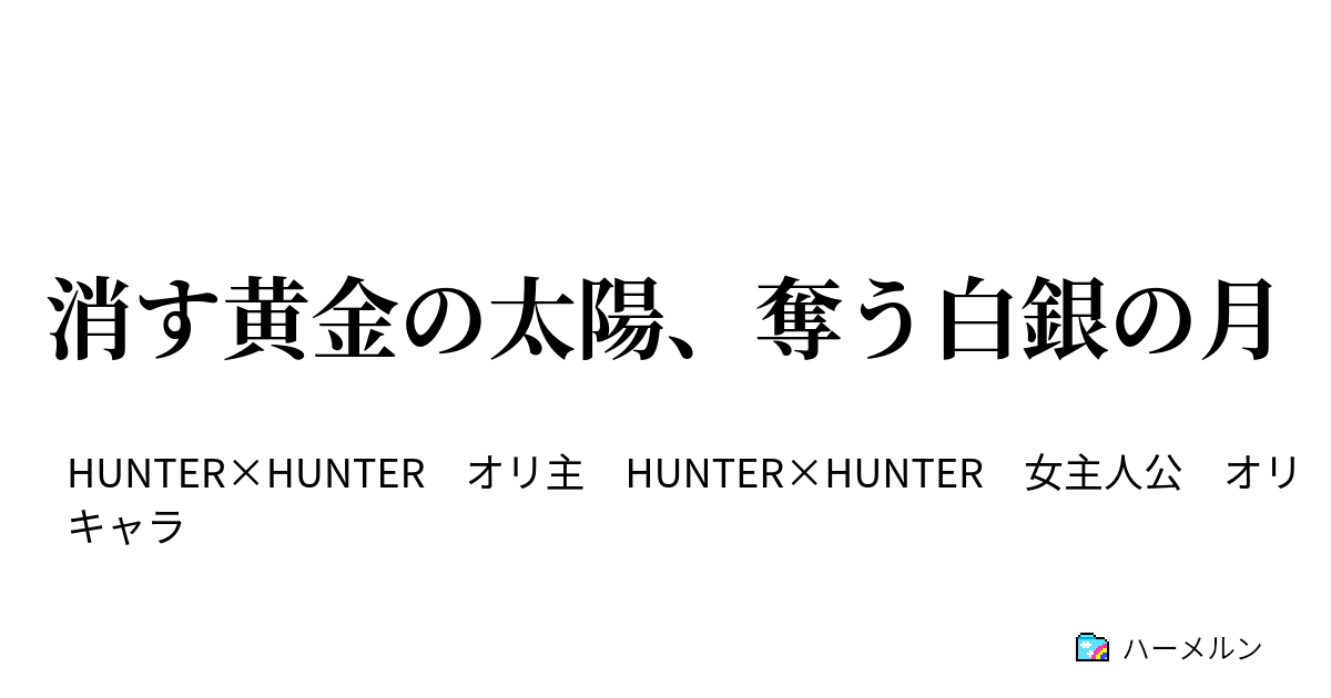 消す黄金の太陽 奪う白銀の月 オリジナルキャラクター紹介 ハーメルン