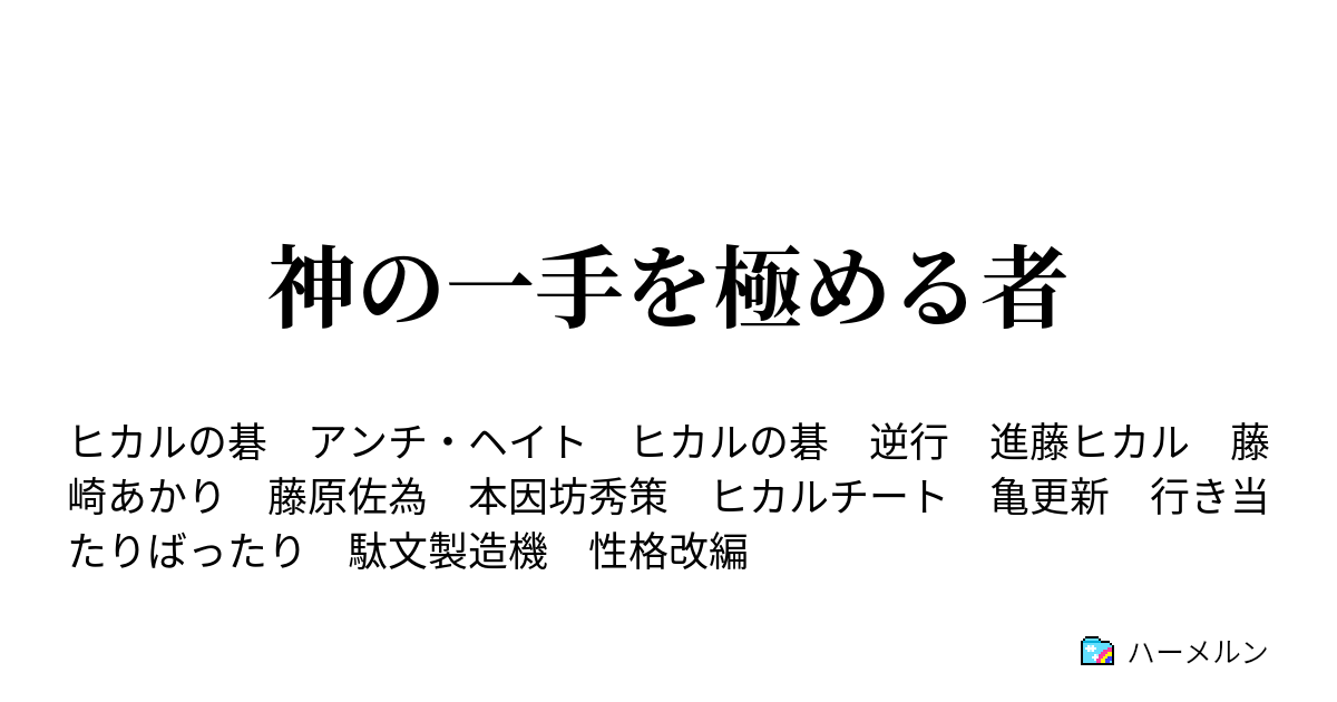 神の一手を極める者 ハーメルン