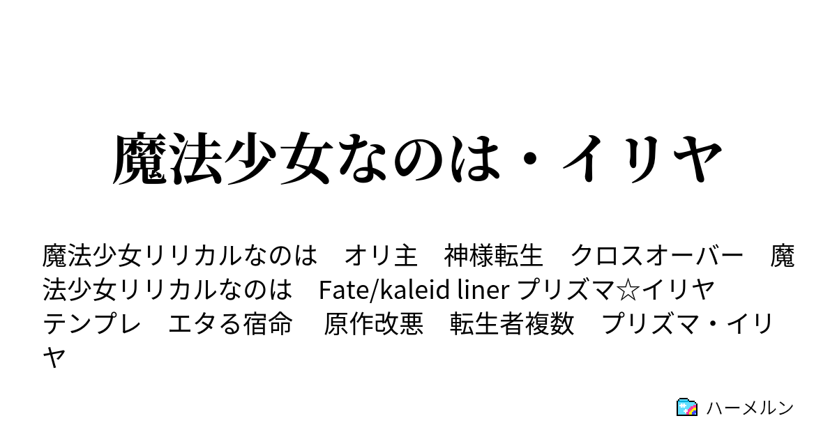 魔法少女なのは イリヤ ハーメルン