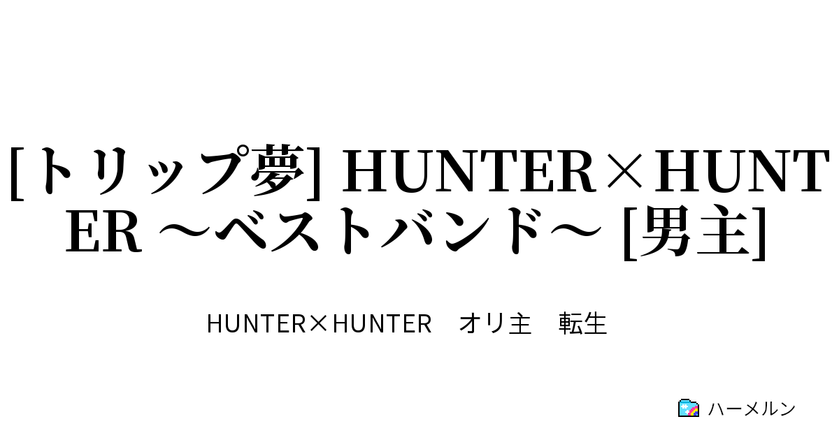 トリップ夢 Hunter Hunter ベストバンド 男主 ハーメルン