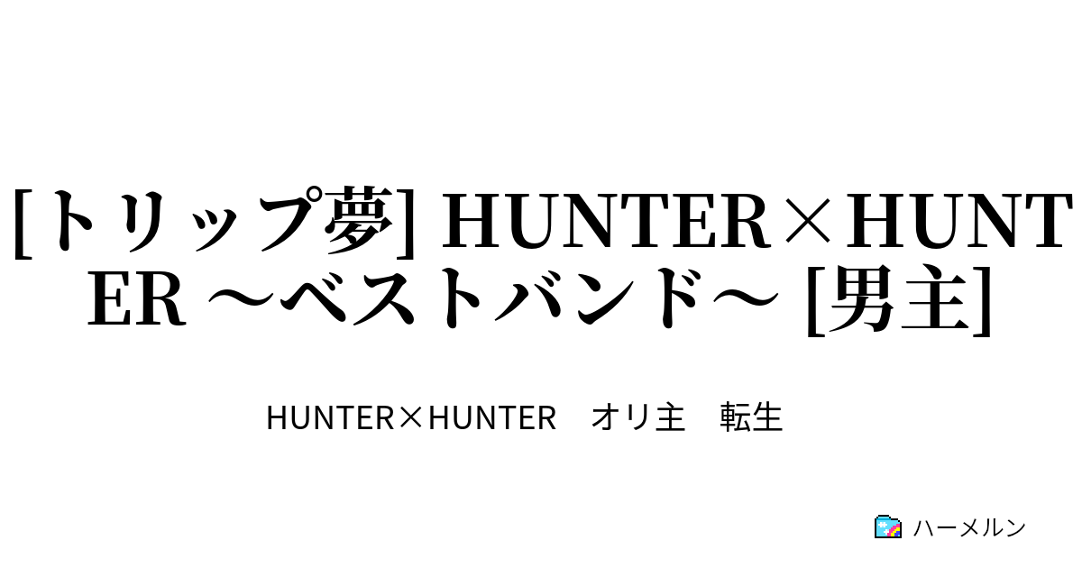 トリップ夢 Hunter Hunter ベストバンド 男主 ハーメルン