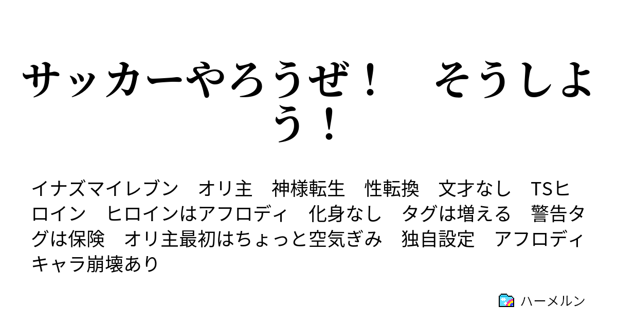 サッカーやろうぜ そうしよう ハーメルン