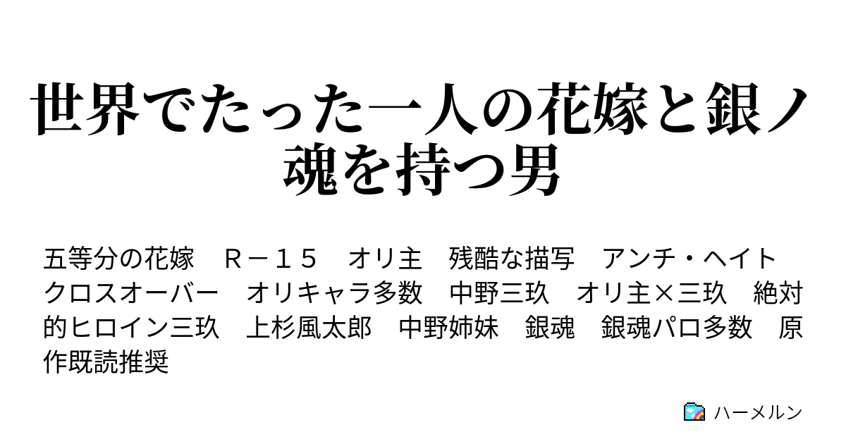 世界でたった一人の花嫁と銀ノ魂を持つ男 ハーメルン