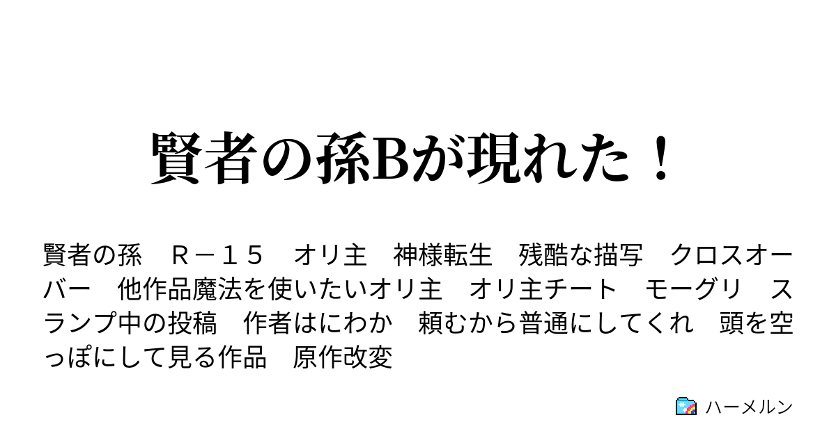 賢者の孫bが現れた ハーメルン