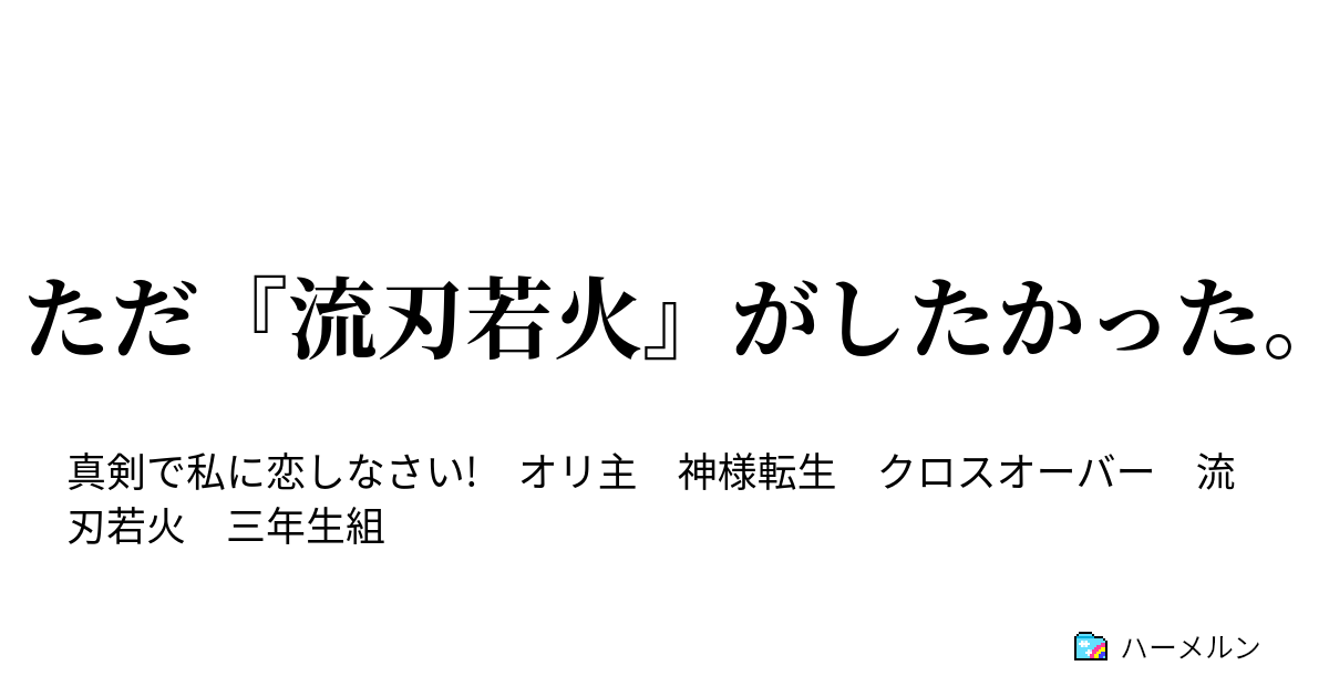 ただ 流刃若火 がしたかった 五 ハーメルン