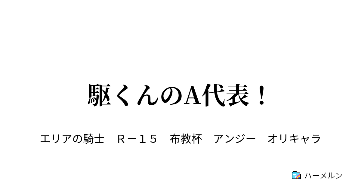 駆くんのa代表 駆くんのa代表 ハーメルン