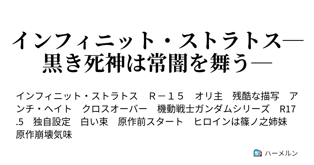 インフィニット ストラトス 黒き死神は常闇を舞う ハーメルン