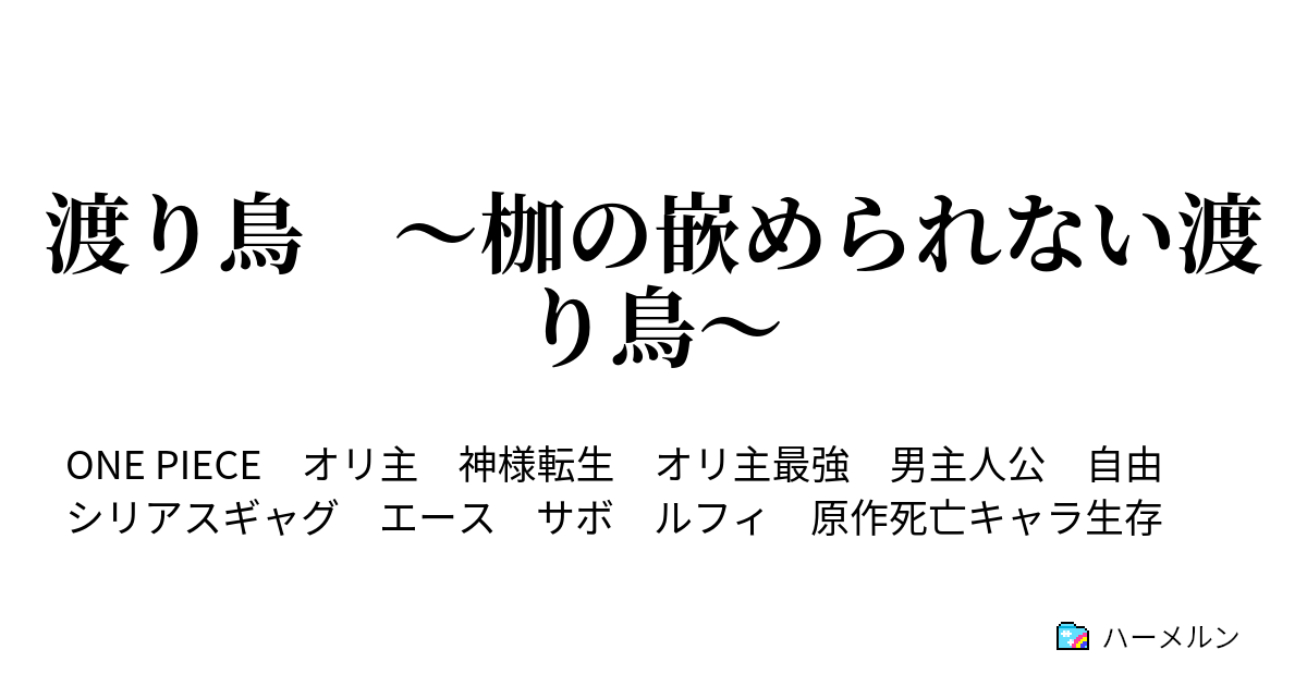 渡り鳥 枷の嵌められない渡り鳥 ハーメルン