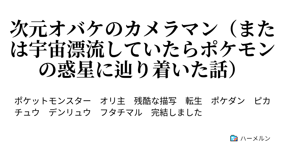 次元オバケのカメラマン または宇宙漂流していたらポケモンの惑星に辿り着いた話 ハーメルン