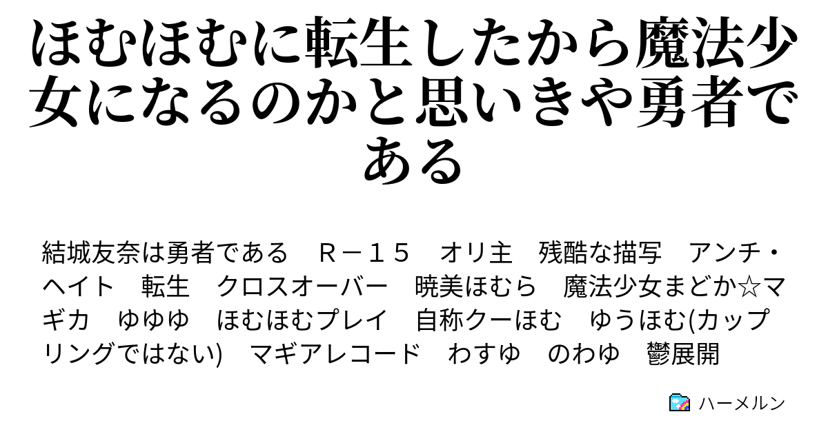 ほむほむに転生したから魔法少女になるのかと思いきや勇者である ハーメルン