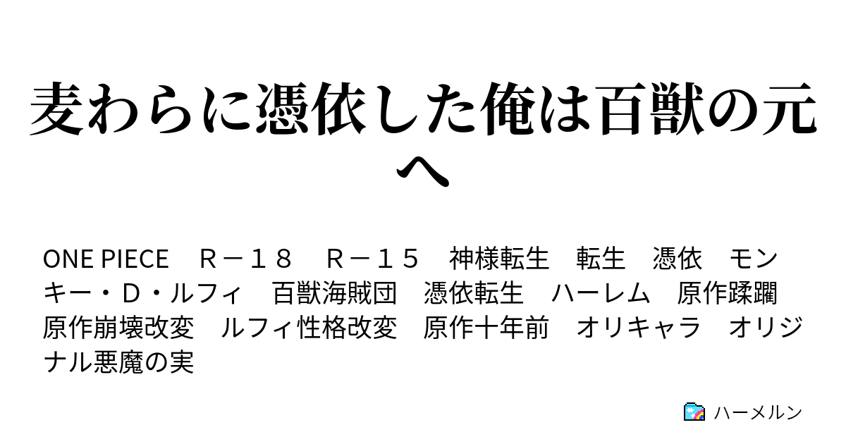 麦わらに憑依した俺は百獣の元へ ハーメルン