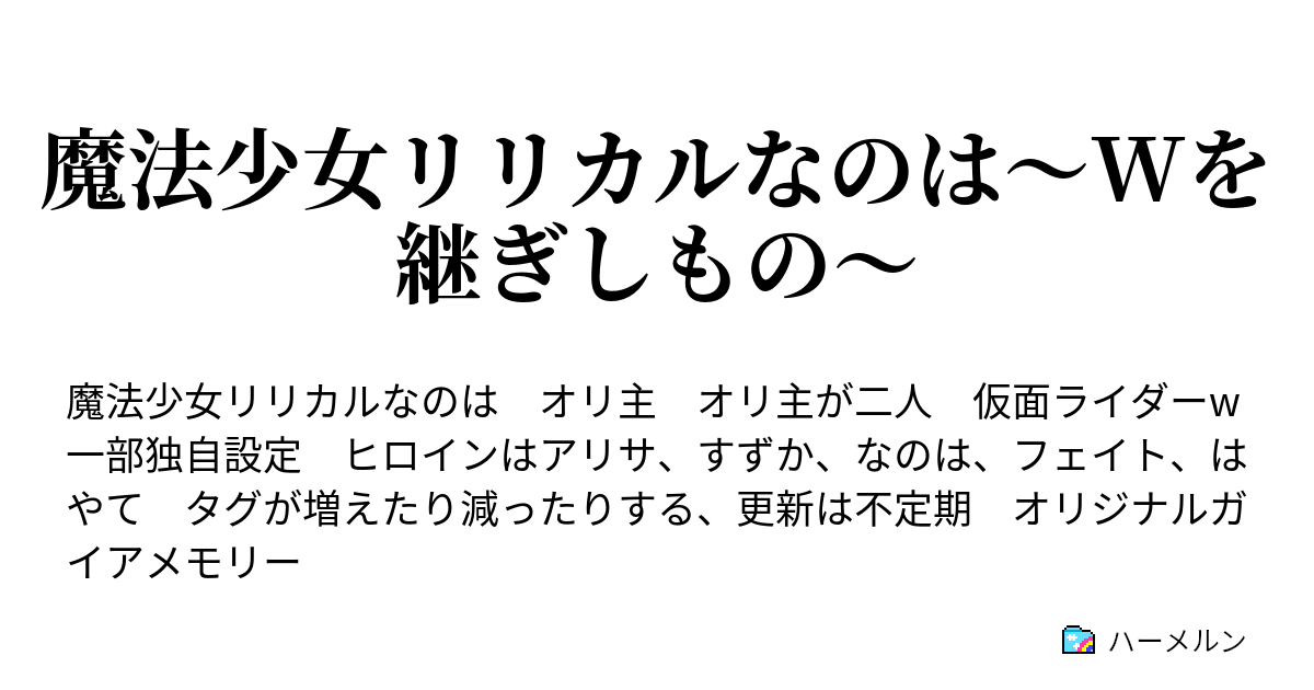 魔法少女リリカルなのは Wを継ぎしもの ハーメルン
