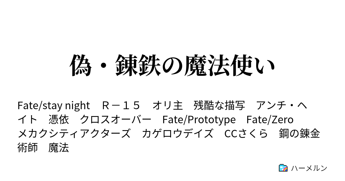 偽 錬鉄の魔法使い ハーメルン
