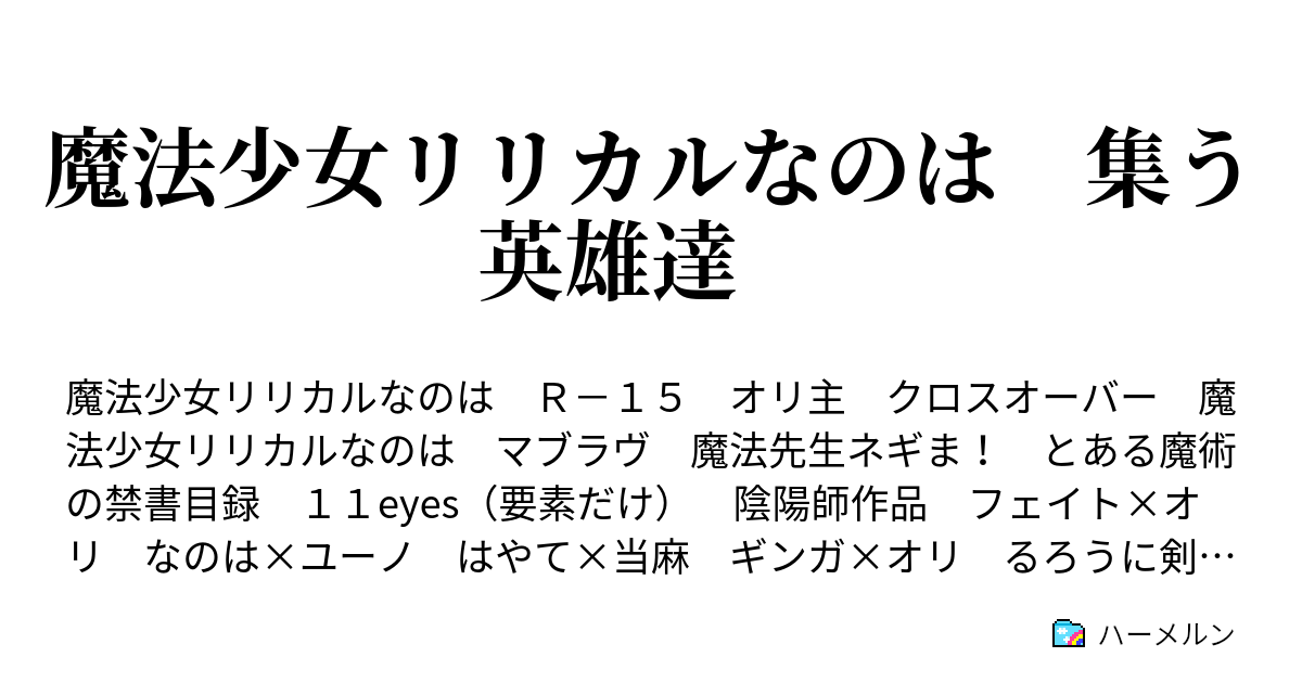 魔法少女リリカルなのは 集う英雄達 慟哭と告白 そして ハーメルン