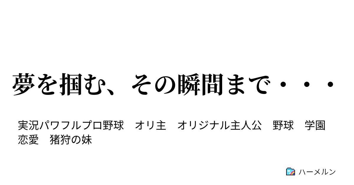 夢を掴む その瞬間まで ハーメルン