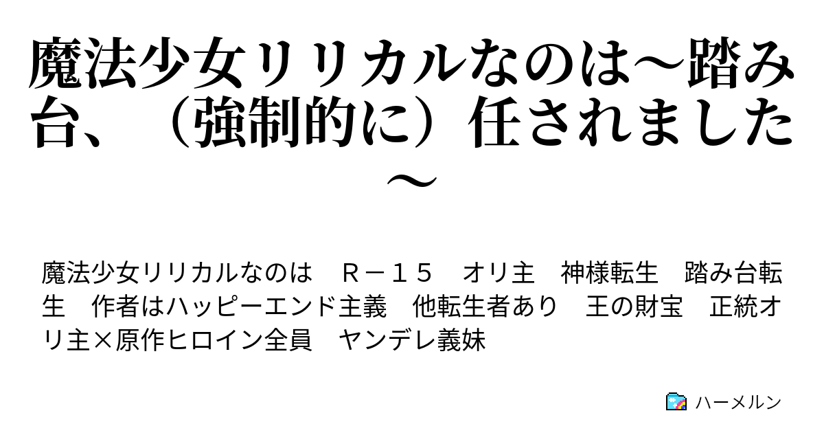 魔法少女リリカルなのは 踏み台 強制的に 任されました ハーメルン