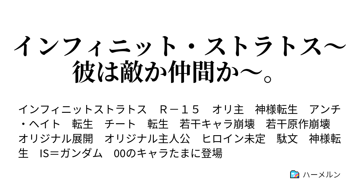 インフィニット ストラトス 彼は敵か仲間か ハーメルン