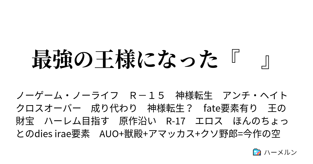 最強の王様になった ハーメルン