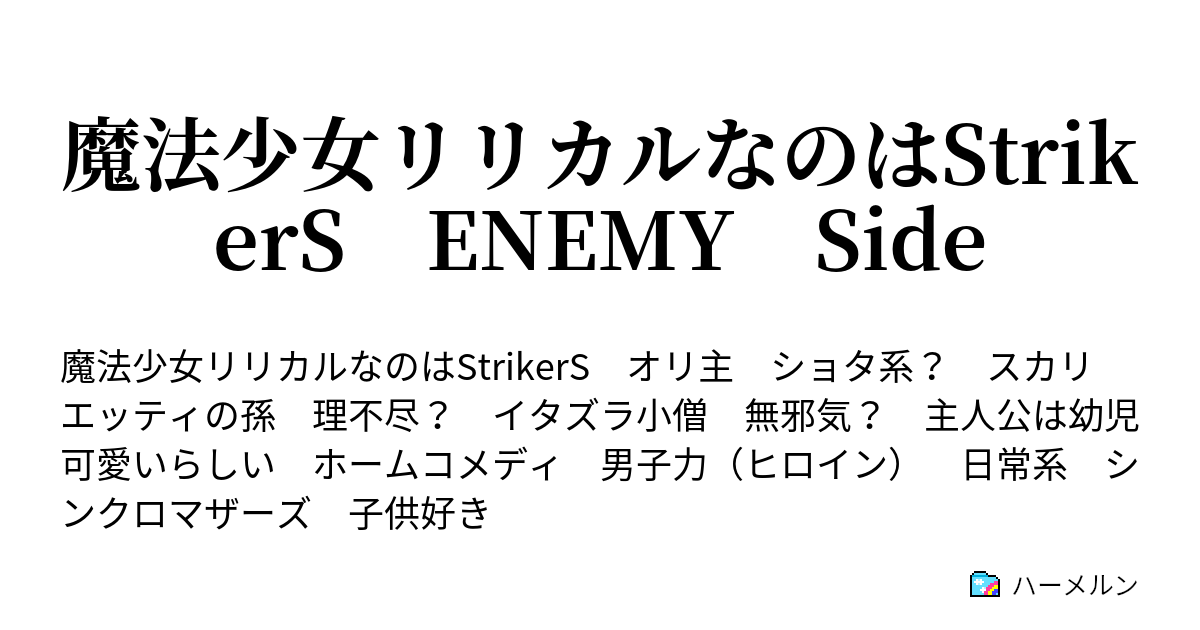 魔法少女リリカルなのはstrikers Enemy Side 運命を信じる Fate Believe ハーメルン