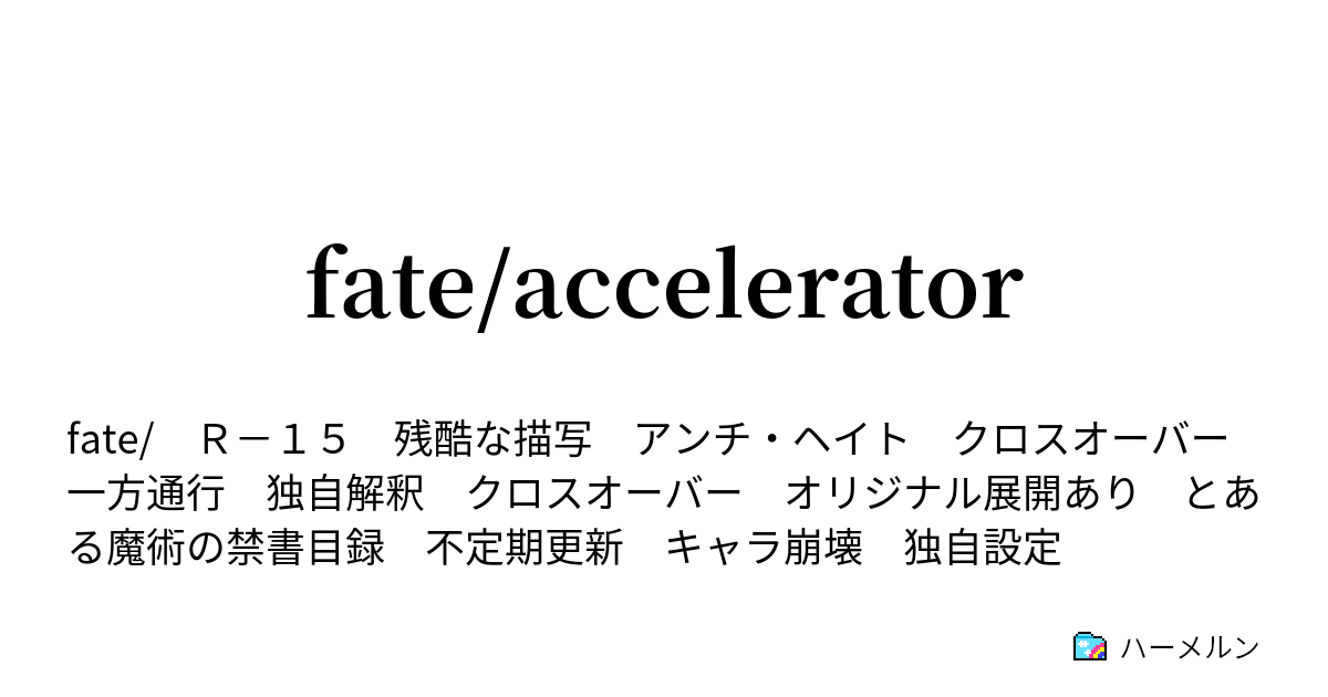 Fate Accelerator ハーメルン