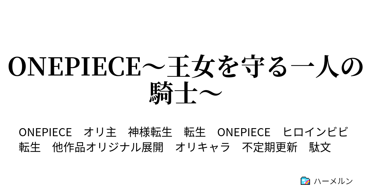 Onepiece 王女を守る一人の騎士 ハーメルン