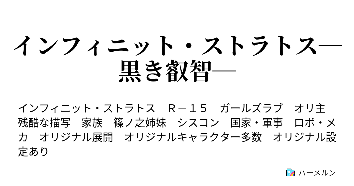 インフィニット ストラトス 黒き叡智 ハーメルン